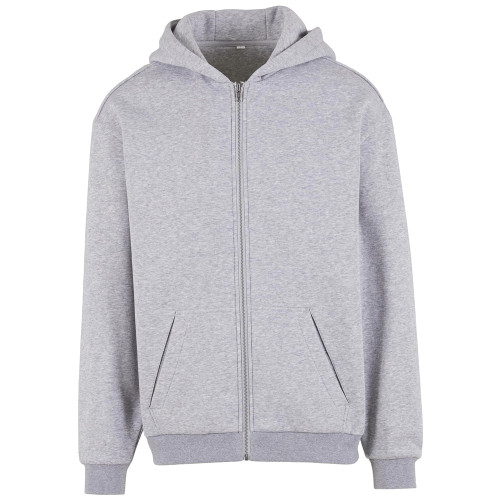 Build Your Brand Loose-Fit Zip Hoodie