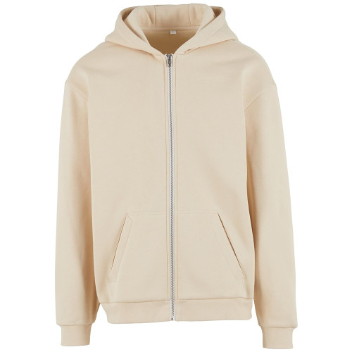 Build Your Brand Loose-Fit Zip Hoodie