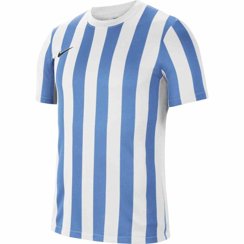 Nike Striped Division IV Jersey (Short Sleeve) - White/Sky - S