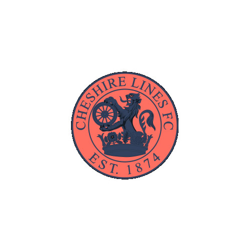 Applique Badge - Cheshire Lines (Coral)