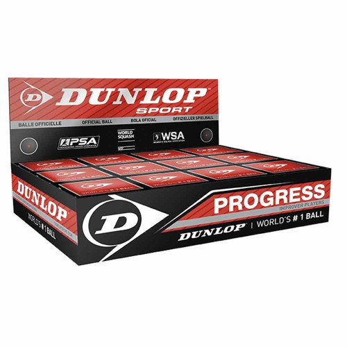 Dunlop Progress Squash Balls (box of x12)