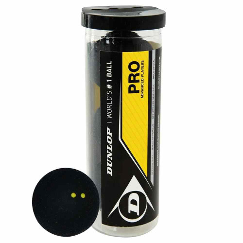 Dunlop Pro Squash Balls (3 Ball Tube)