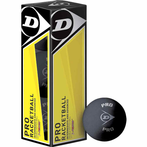 Dunlop Pro Racketball Balls (Box of 3)