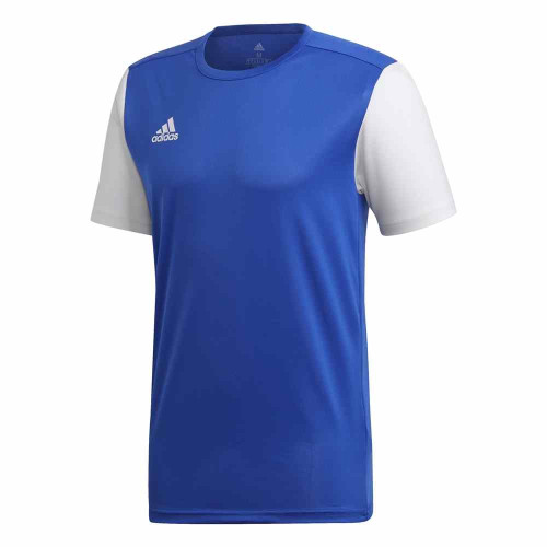 adidas Estro 19 Jersey (Short Sleeve) - Blue/White - M