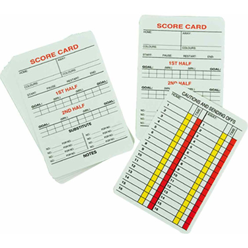Diamond Referee Score Cards (x20)