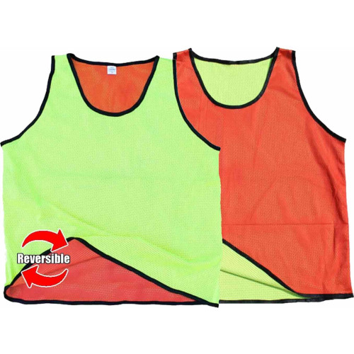 Diamond Reversible Bibs (x10/Pk)-Red/Yellow-Boys
