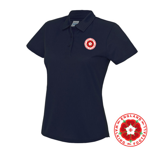 England Walking Football Womens Polo Shirt