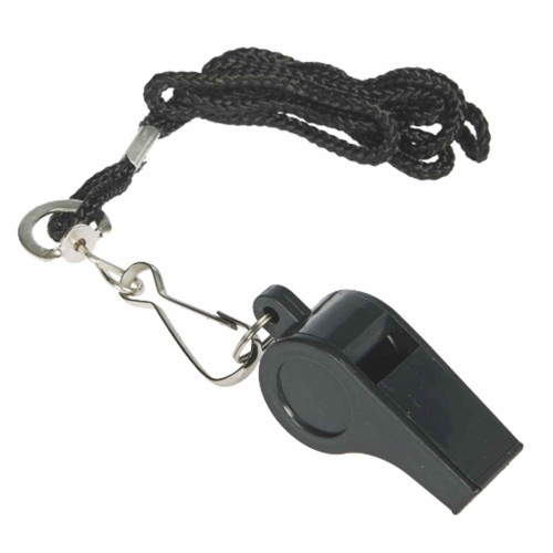 Precision Plastic Whistle & Lanyard (Single)