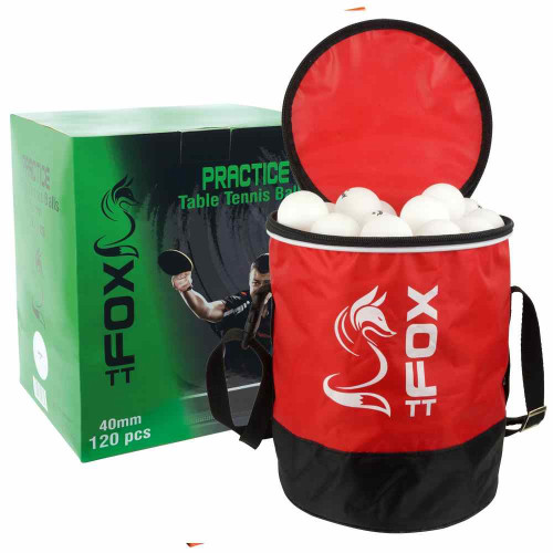 Fox TT Practice Table Tennis Balls & Bag (Pack of 120)