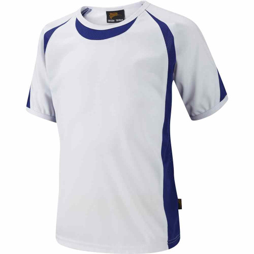 Falcon Sports Shirt White/Royal 42-44"