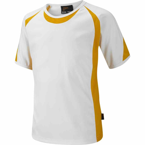 Falcon Sports Shirt White/Yellow 42-44"