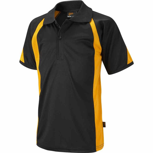 Falcon Sports Polo Black/Amber 42-44"