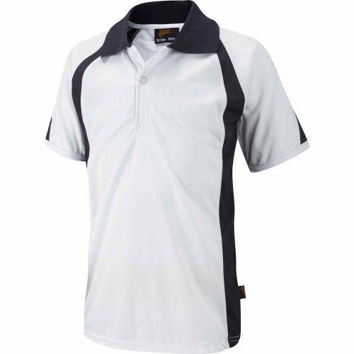 Falcon Sports Polo White/Navy 30-32"