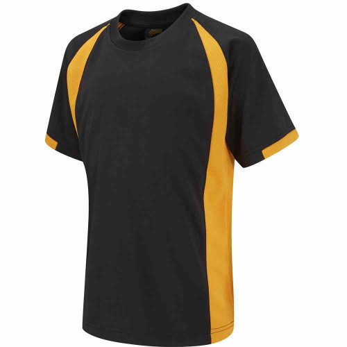 Falcon Active+ T-Shirt Black/Amber 30-32"