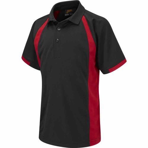 Falcon Active+ Polo Black/Scarlet 26-28"