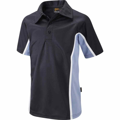 Falcon Spirit Sports Polo Navy/Sky/White 26-28"