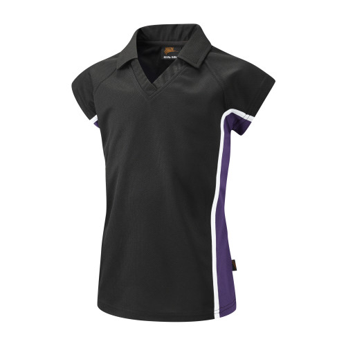 Falcon Spirit Womens Top Black/Purple/White 38-40"