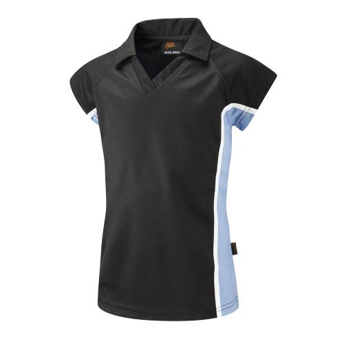 Falcon Spirit Womens Top Black/Sky/White 38-40"