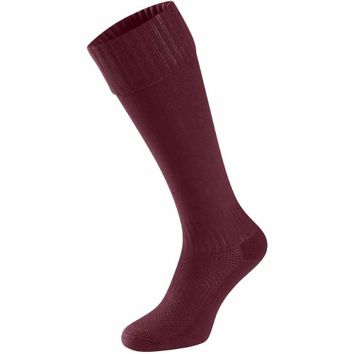 Falcon Plain Socks Maroon S (9-12)