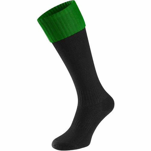 Falcon Contrast Socks Black/Emerald L (6-12)