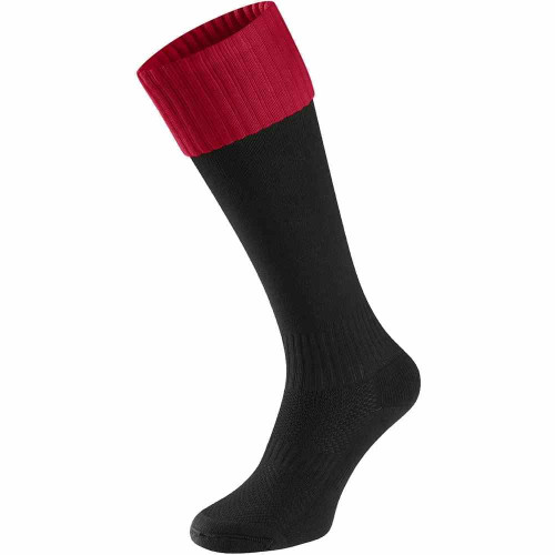 Falcon Contrast Socks Black/Scarlet M (1-5&Acirc;&frac12;)