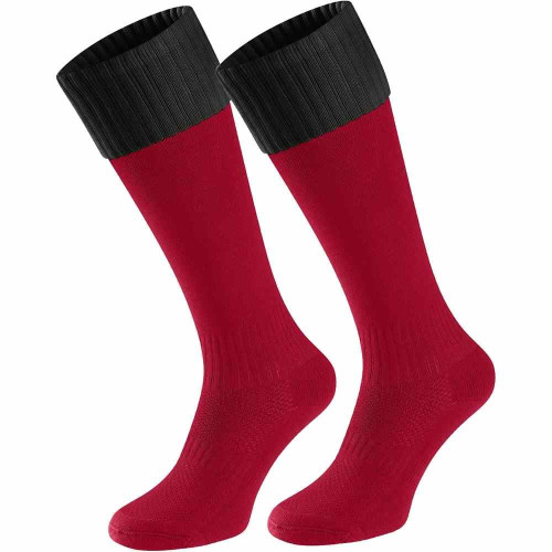 Falcon Contrast Socks Scarlet/Black M (1-5&Acirc;&frac12;)