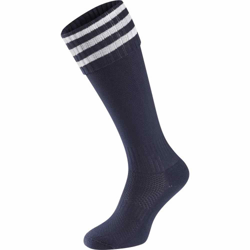Falcon 3 Stripe Socks Navy/White L (6-12)