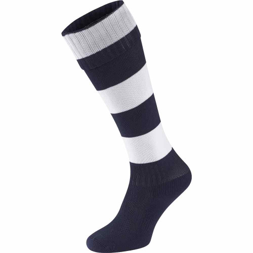 Falcon Striped Socks Navy/White M (1-5&Acirc;&frac12;)