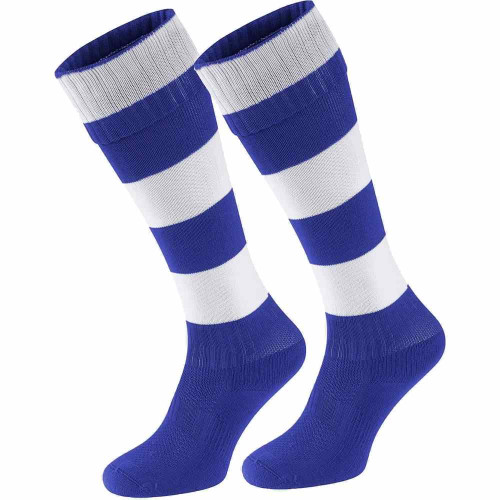 Falcon Striped Socks Royal/White M (1-5&Acirc;&frac12;)