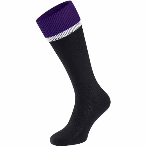 Falcon Spirit Socks Black/Purple/White M (1-5&Acirc;&frac12;)