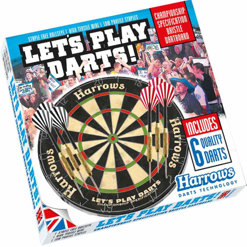 Harrows Lets Play Darts Bristle Board Game