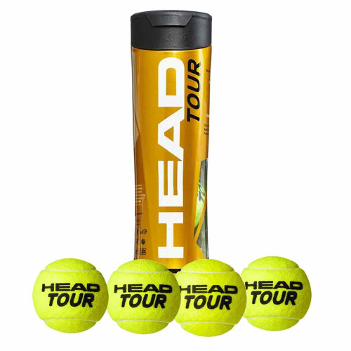Head Tour Tennis Balls - Tube of 4