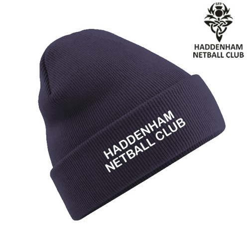 Haddenham Netball Beanie Hat (Navy)