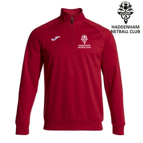 Haddenham Netball 1/4 Zip Jumper (Red)