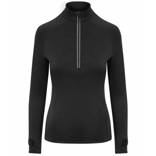 AWDis Womens Cool Flex Long Half-Zip Top