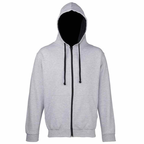 AWDis Varsity Zip Up Hoodie