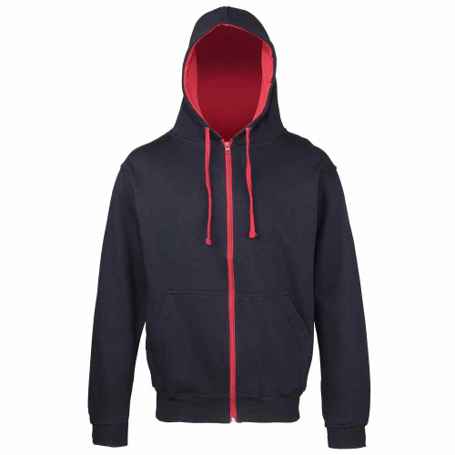 AWDis Varsity Zip Up Hoodie