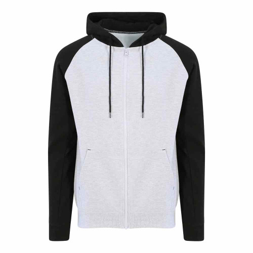 AWDis Baseball Zip Up Hoodie