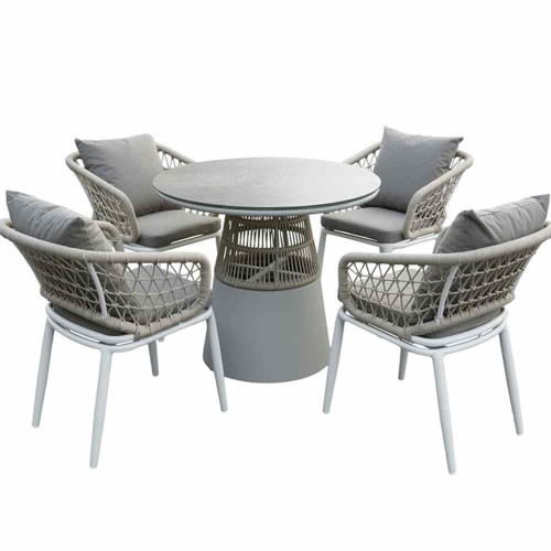 SAC Deluxe Rope 4 Chairs and Round Table