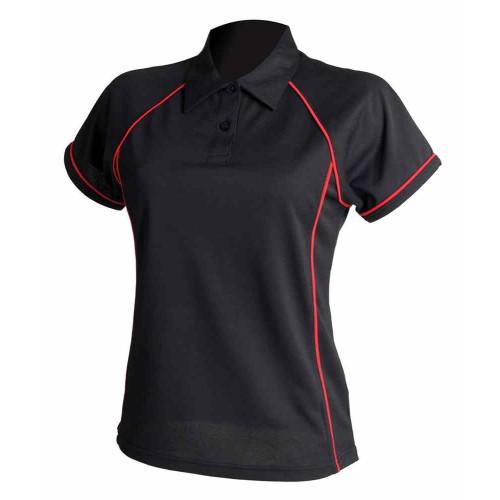 Finden & Hales Womens Piped Performance Polo