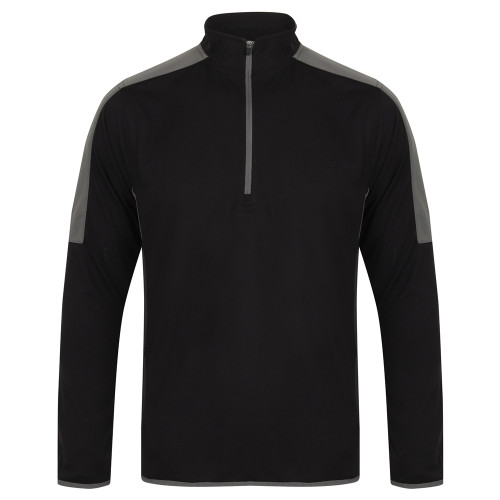 Finden & Hales 1/4 Zip Mid-Layer With Contrast Panelling