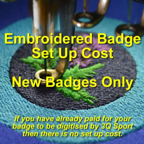 3Q Embroidered Badge Set Up Cost (Under 10 Badges)