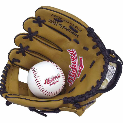 Midwest Baseball Glove & Ball