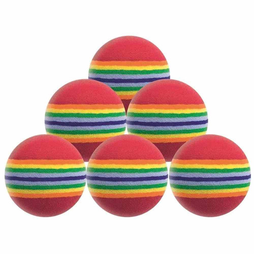Longridge Foam Ball Multi Coloured (6 Pack)
