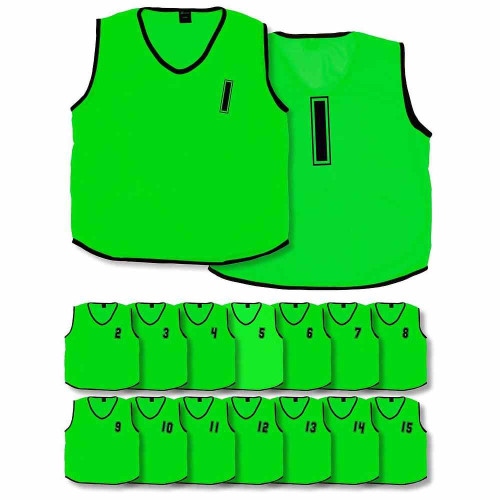 Mesh Training Bibs Numbered 1 - 15 (x15/Pack)