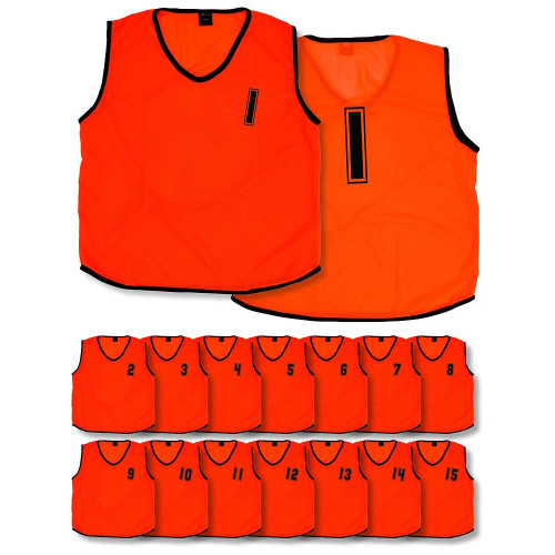 Mesh Training Bibs Numbered 1 - 15 (x15/Pack)