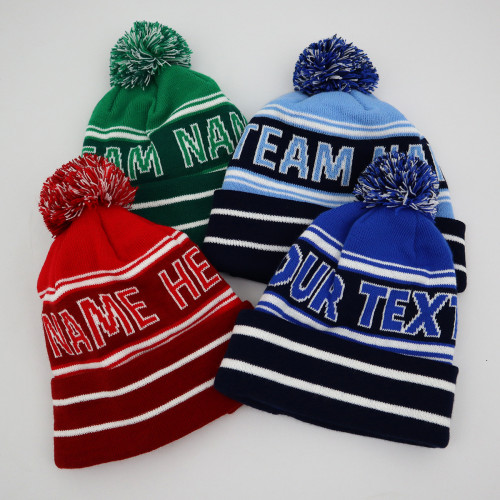 Custom & Personalised Jacquard Beanie Hats