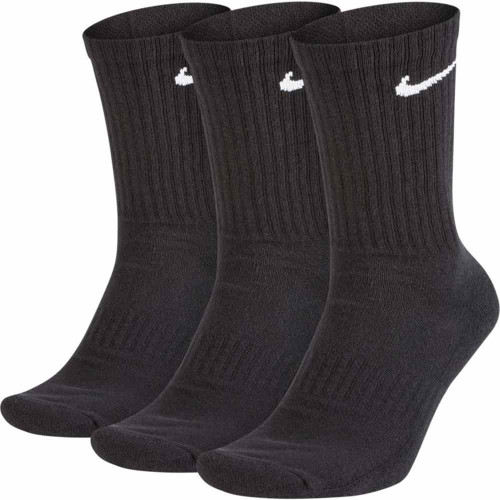 Nike Everyday Cushioned Socks (x3/Pack) - Black/White - L