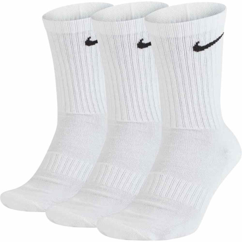 Nike Everyday Cushioned Socks (x3/Pack) - White/Black - S