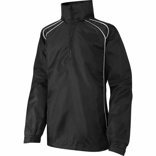 Falcon Panelled Rain Jacket Black/White 22-24"